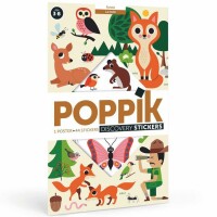 Poppik Stickerposter - Im Wald (3-8 J.)