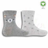 Ewers Socken für Kinder Bär/Sterne 2-er Pack GOTS