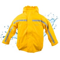 BMS 2 in1 Kinder Regenjacke gefütterte mit zip-in Fleecejacke hellblau  92