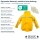 BMS 2 in1 Kinder Regenjacke gefütterte mit zip-in Fleecejacke hellblau  92