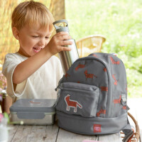 Lässig Sport Ersatz Trinkverschluss - Kinder Trinkflasche Adventure Grey