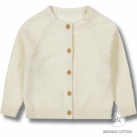 Dirkje Baby Bio Strickjacke | naturweiß Feinstrick