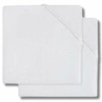 Jollein Spannbettlaken Molton 40/50x80/90cm White (2pack)