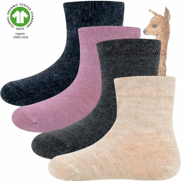 ewers Kindersocken GOTS Alpaka/Organic Cotton