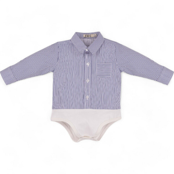 EMC Hemdbody Babybody blau getreift