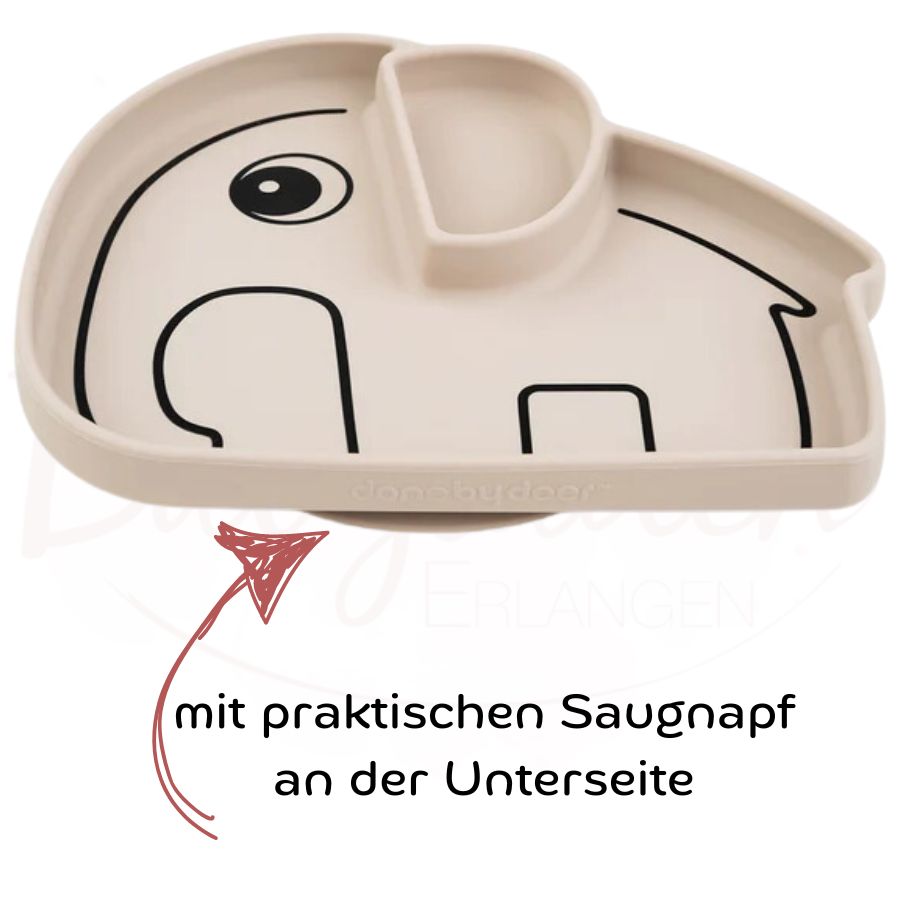 Silikonteller Elefant Saugnapf Rutschfest